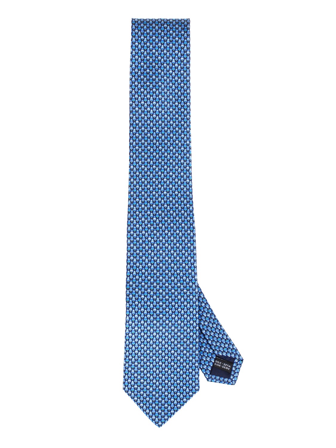shop SALVATORE FERRAGAMO  Cravatta: Salvatore Ferragamo cravatta in seta con stampa "Foglie".
Composizione: 100% seta.
Made in italy.. 357739 CR 4 FOGLIA-002 number 6722713